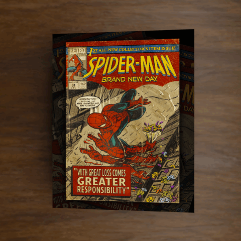 Greater Responsibility metal print